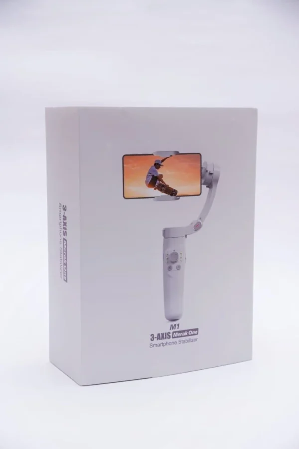 M1 Foldable 3-Axis Gimbal Stabilizer | Advanced Gyroscope | Shake-Free Footage | Object Tracking | Panoramic, Time-Lapse & Slow-Motion | 2500mAh Battery | Ideal for Vlogging & Travel